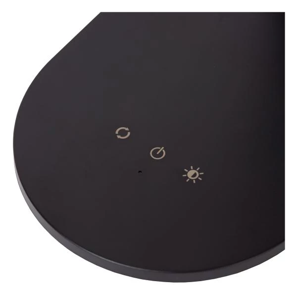 Lucide ALDWIN - Bureaulamp - LED Dimb. - CCT - 1x8W 2800K/6500K - Zwart - detail 3